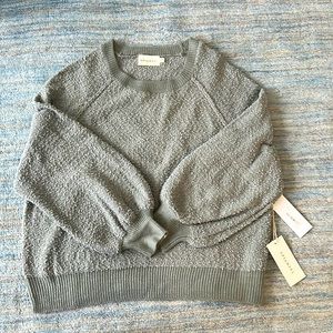 Cozy muted mint fall sweater